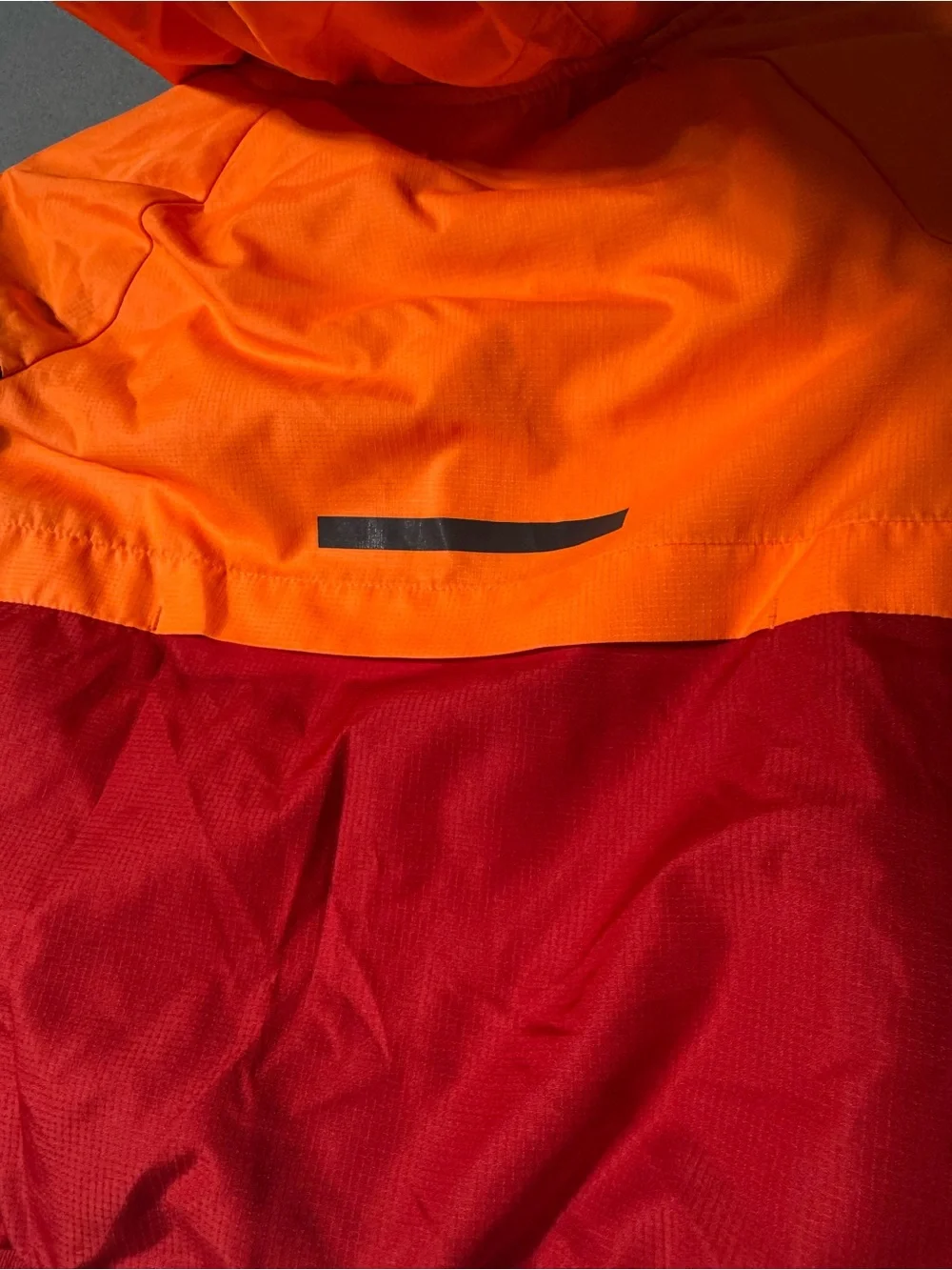 Russell Athletic Red and Orange Hooded Zip Jacket